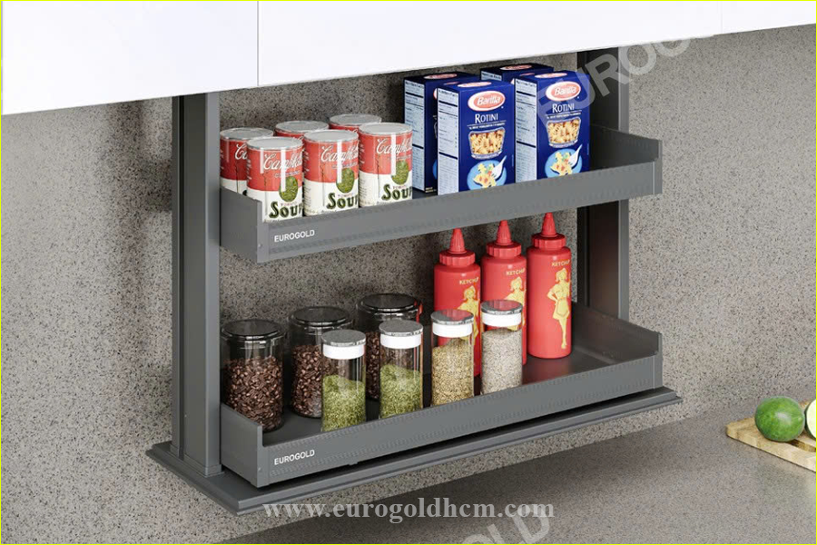 KỆ GIA VỊ NÂNG HẠ ĐIỆN EUROGOLD - ESV8960Pro