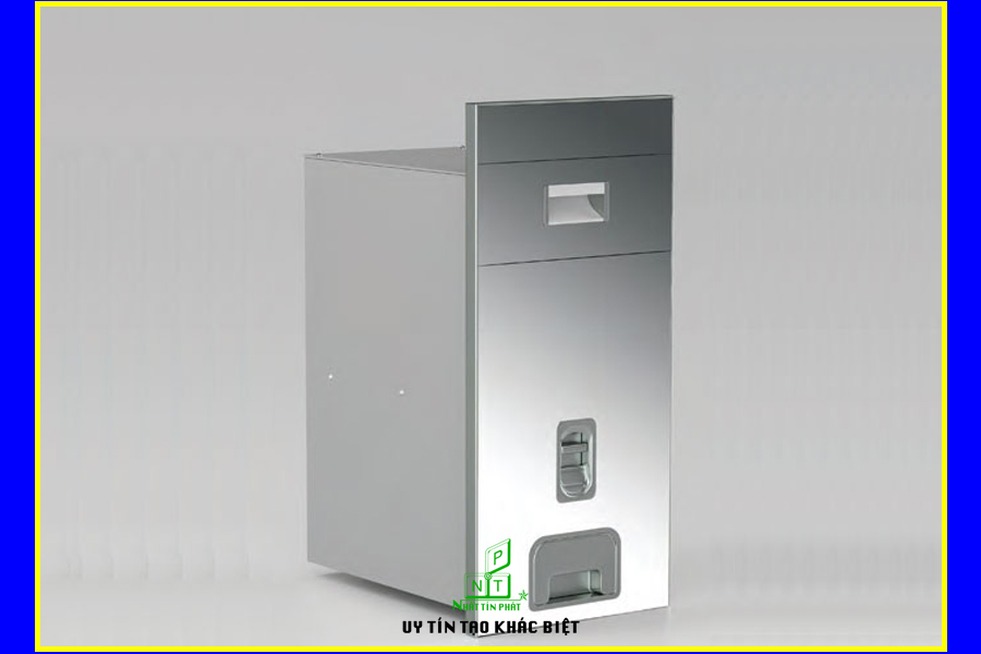 Thùng gạo gương màu bạc Eurogold B302